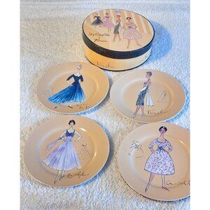 Rosanna Dessert Bread Plates Luncheon Tea Chic Retro French Fashion Ooh La la 8"